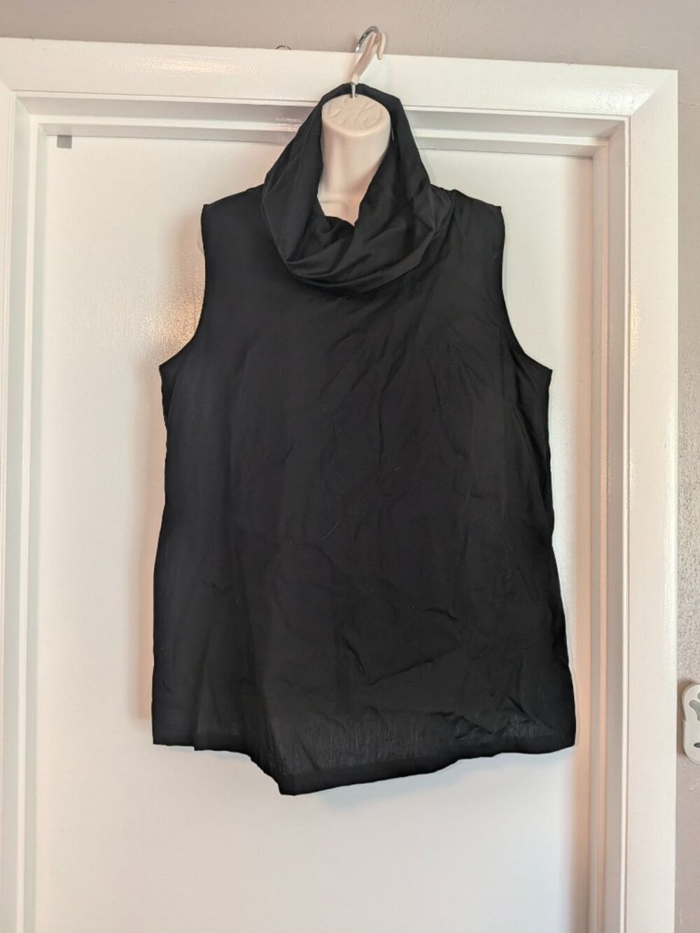 Marcella Marcy Sleeveless Top Collared NWT black XL Women's - Picture 2 of 8